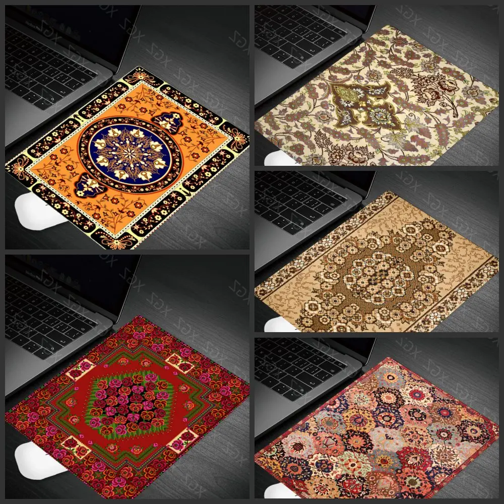 Yzuoan Fashion Personalized Cool Persian Rug Small Mouse Pad PC Computer Mat Smooth Writing Pad Desktops Mate Gaming Mouse Pad