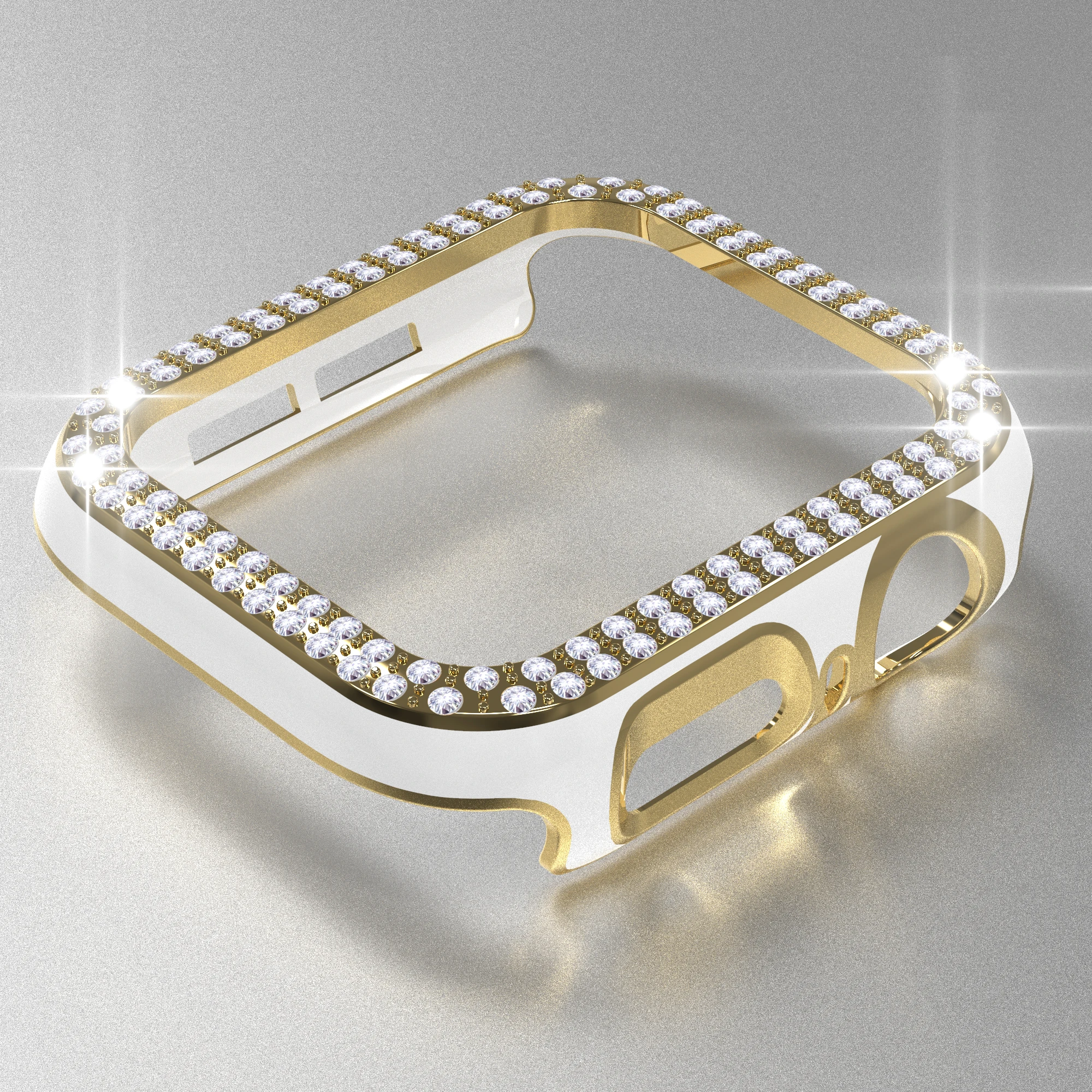 Screen Protector For Apple Watch,New Style Fashion iWatch Case Cover Accessories(Hard PC Two Tone Color Without Build-in Screen)