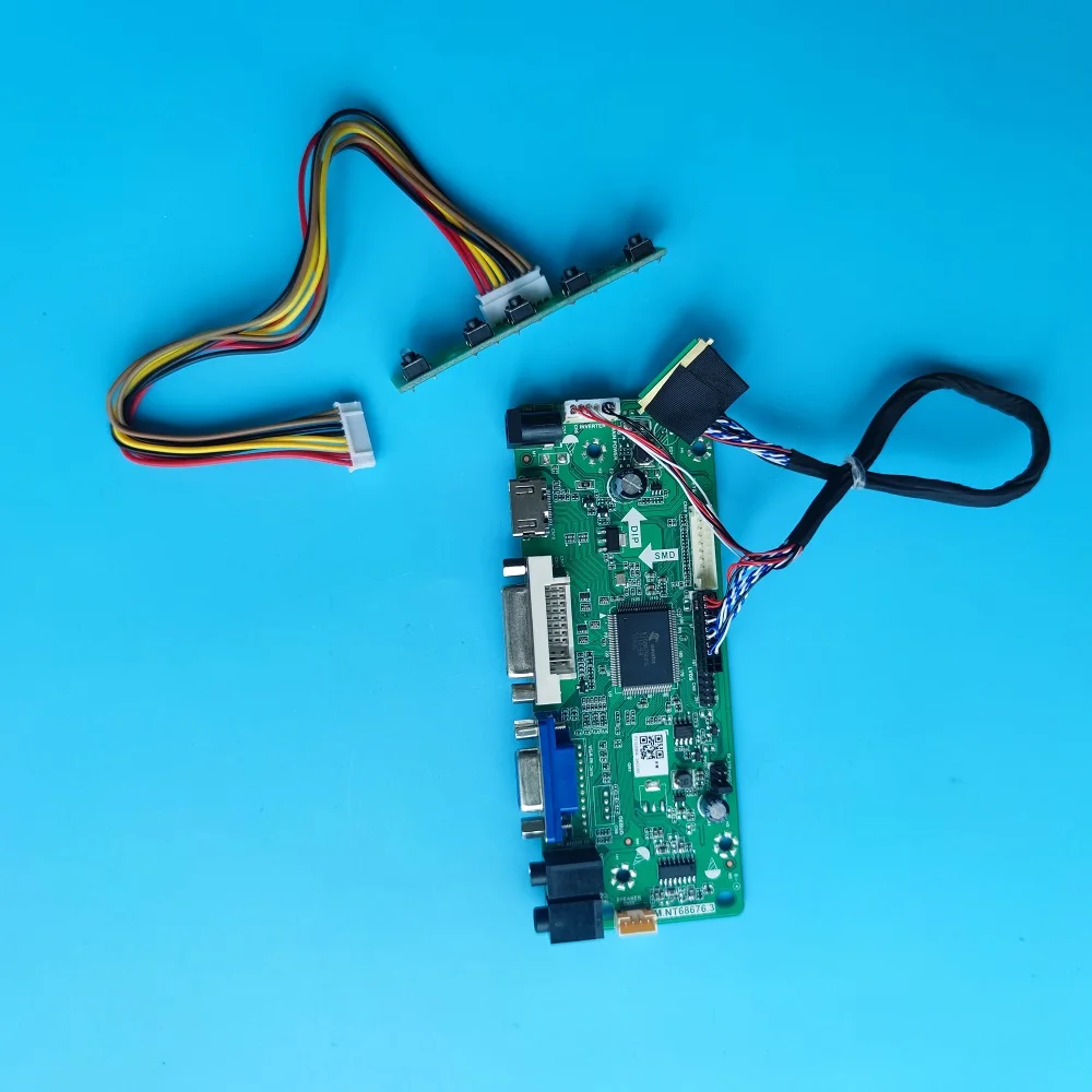 

ЖК-дисплей, совместимый с HDMI, комплект DVI VGA, плата драйвера контроллера для компьютера LVDS, для 40-контактного Φ x 76 8, экран панели
