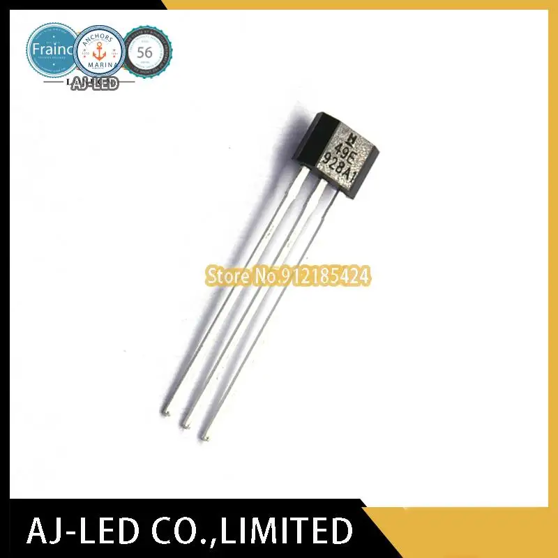 10 Cái/lốc SS49E Tuyến Tính Cảm Biến Hall Hội Trường Nguyên Tố Công Tắc Nhúng TO-92 Xe Điện Tốc Độ Điều Khiển Tay Cầm