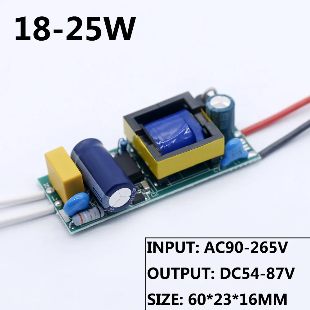 LED Driver 350mA 12-18W 18-25W 25-36W LED Power Supply Unit Converter AC90-265V Lighting Transformers For LED DIY