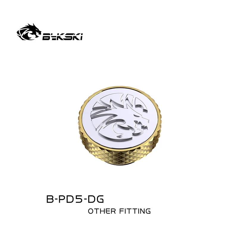 BYKSKI Plug G1/4'' Thread Water Cooling System building Metal Sealing Lock Radiator End Plug PC Accessories Fitting B-PD5-DG