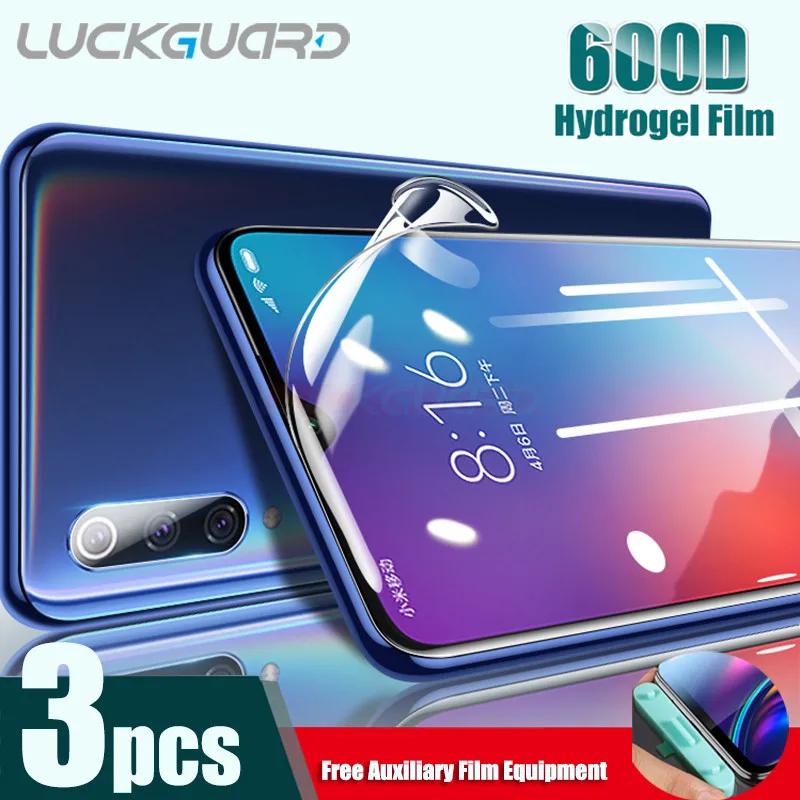 3PC For Xiaomi Mi 6 8 9 10 11 Lite Note 3 Soft Full Cover Hydrogel Film For Xaiomi Max 2 3 Mix 2S Screen Protector no Glass Film