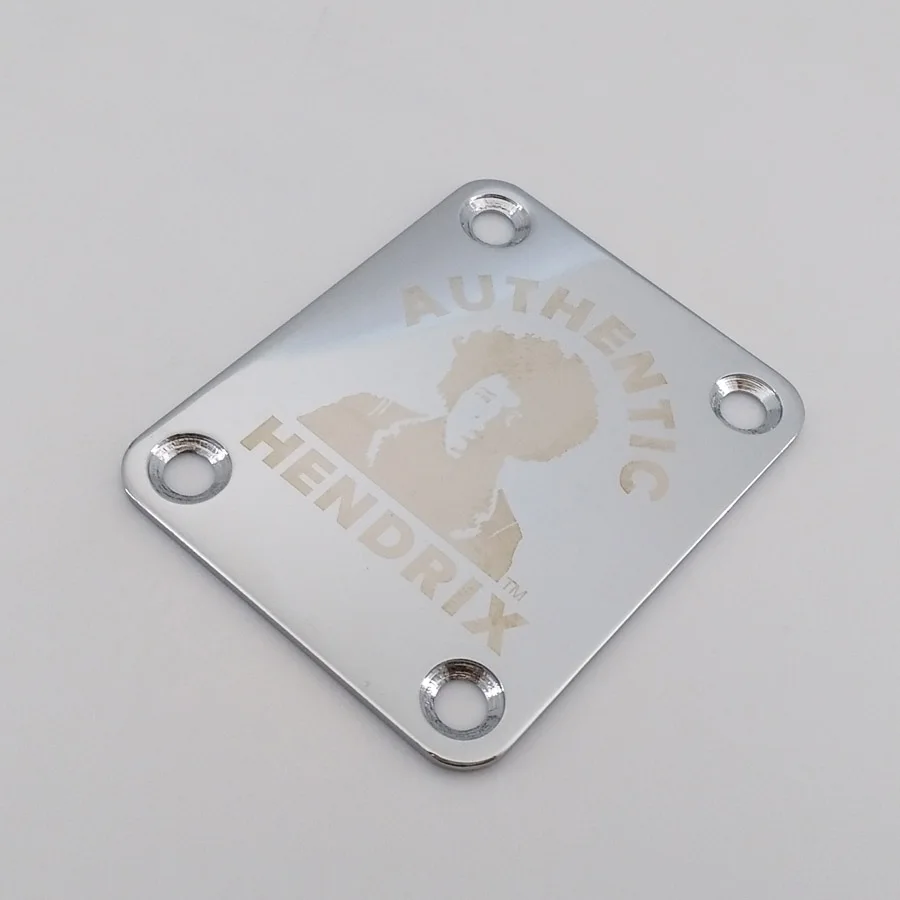 Original Jimi Hendrix Guitar Neck Plate Chrome