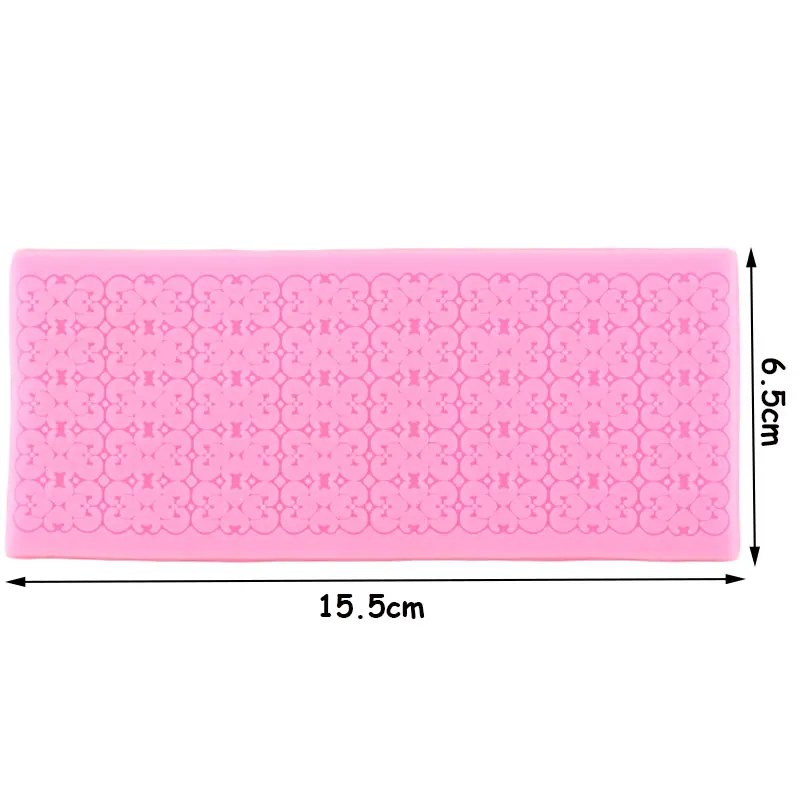 Lace Mat Pad Fondant Flowers Chain Decoration Silicone Mold Surafcraft Tools Bakeware Baking Tools Cake Decorating Lace Molds