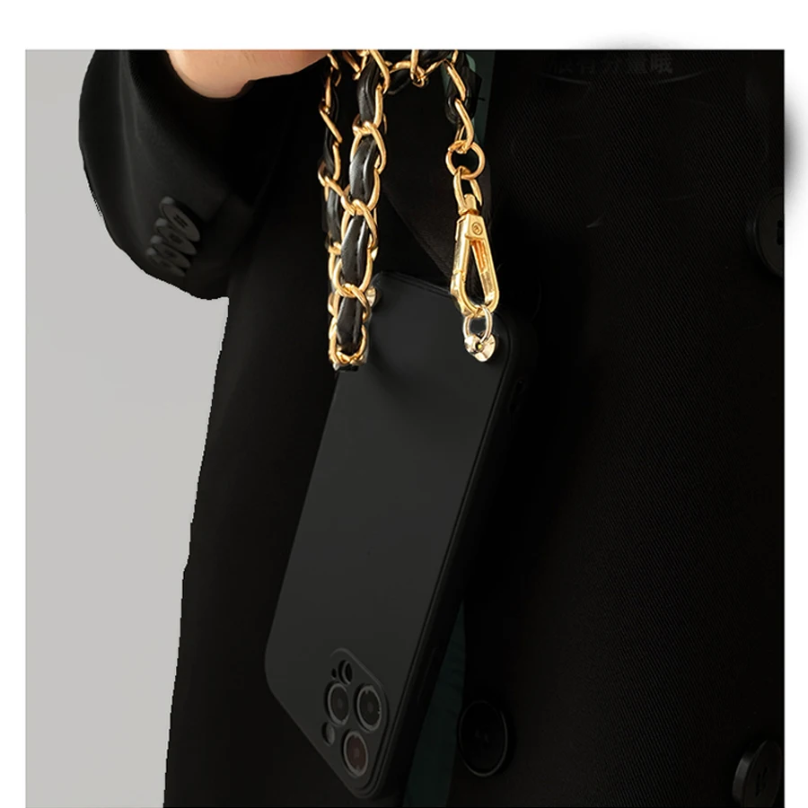Leather Bracelets Strap Crossbody Lanyard Phone Case For iphone 18 17 Air 15 16 16E 14 12 11 13 Pro Max Mini plus Cover