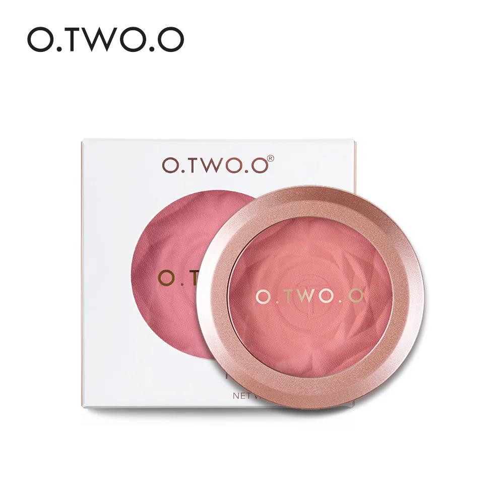 O.TWO.O Monochrome Blush Nude Makeup Baked Powder Modified Brighten Flesh Color Long-lasting Rouge 6 Color Selectable 9120