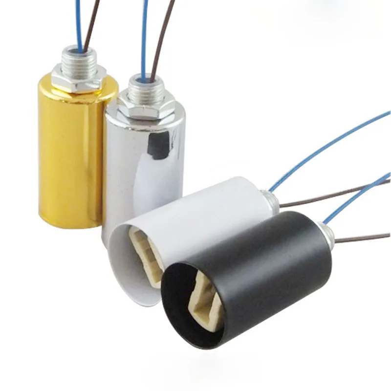 

10 шт., держатель для лампы G9, керамическая розетка G9, тип искусственной лампы, с кабелем 20 см, винтажные аксессуары для лампы