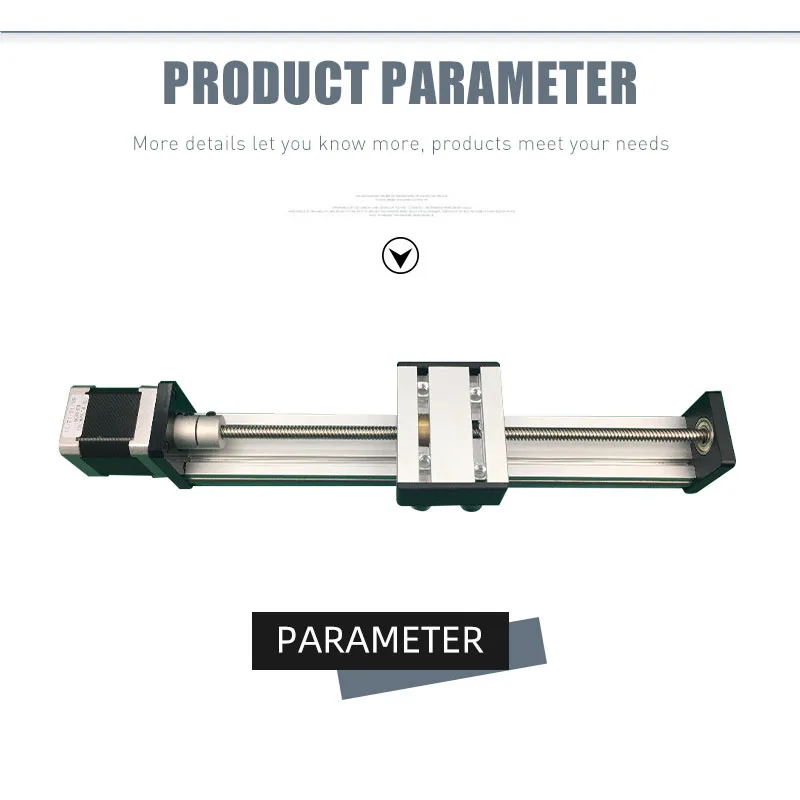 

High Precision CNC ST T8*2 Ballscrew Sliding Table effective stroke 350mm+1pc nema 23 stepper motor XYZ axis Linear motion