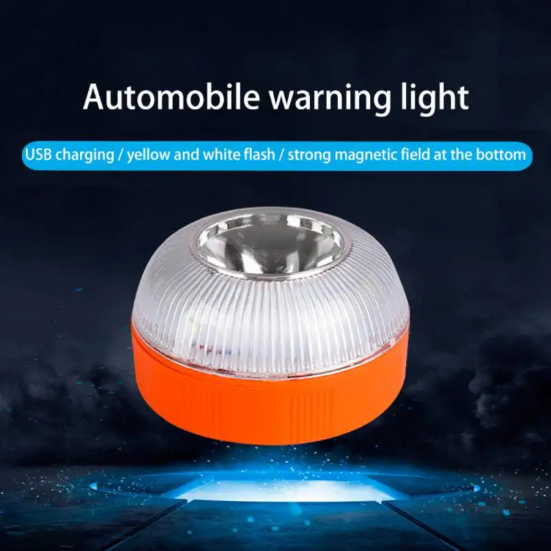 

2024 Led Car Emergency Light Flashlight Magnetic Induction Strobe Road Accident Lamp Beacon Safety Accessory