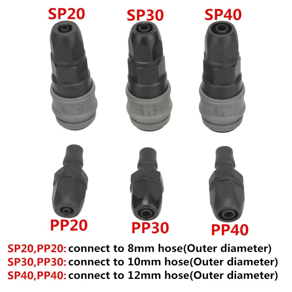 Plastic Steel C type Pneumatic Fittings PU Tube Quick Connector Self-locking Quick Coupling Accessories Gas Air Pipe Connector