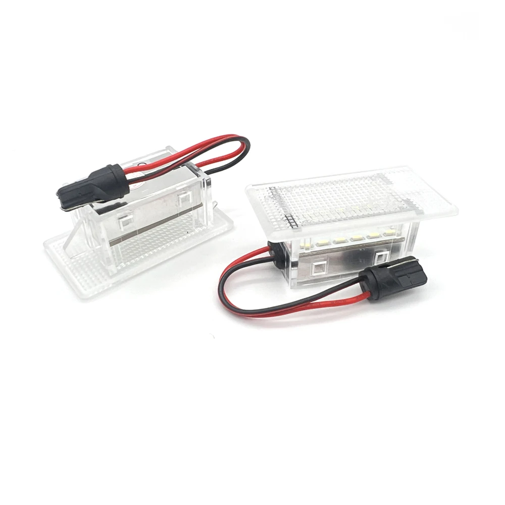 2Pcs Error Free White LED Luggage Trunk Lights Luggage Compartment Lamp For Ford B-Max C-Max S-Max Cougar EcoSport Escort Figo