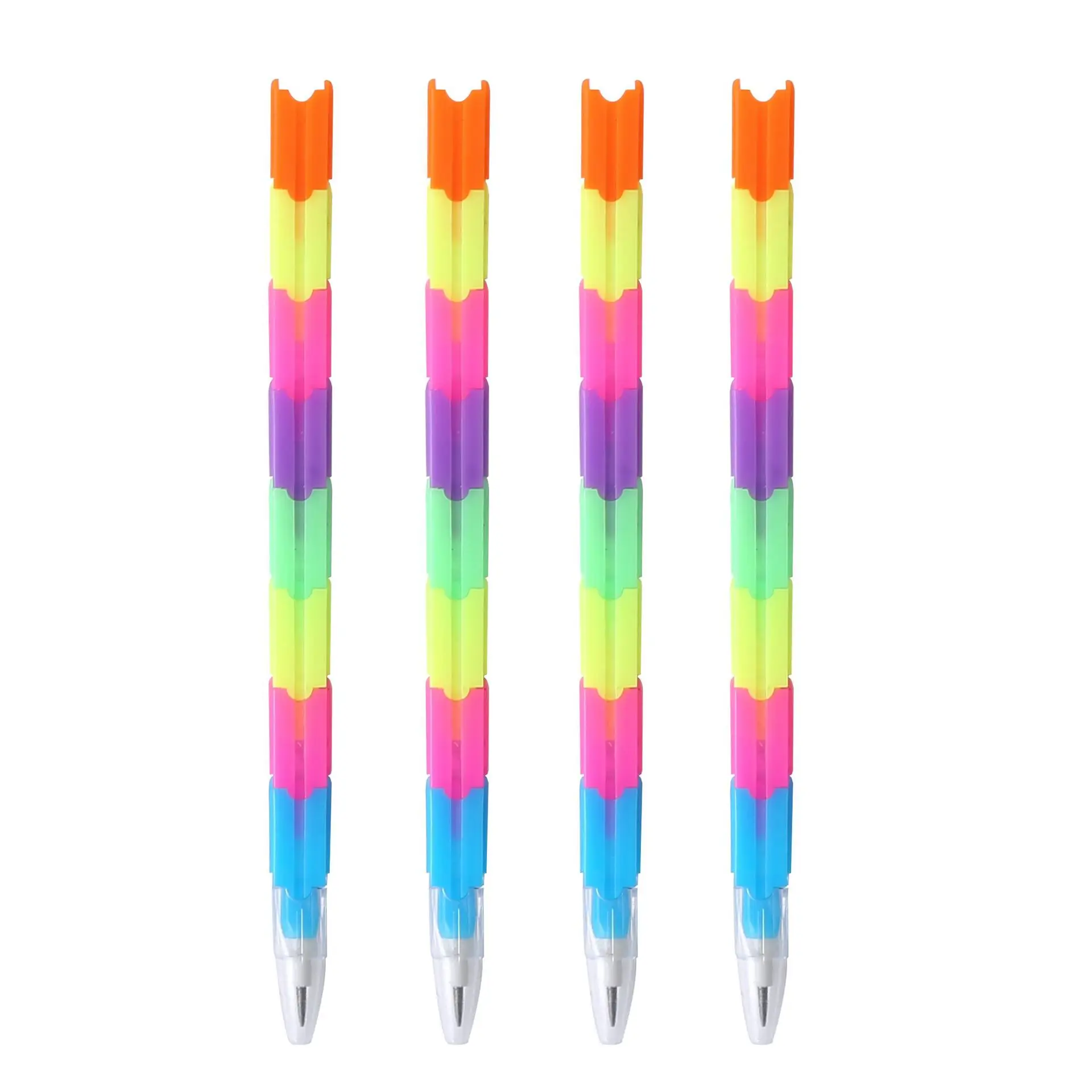 20 pcs Creative 8 Section Can Be Spliced Candied Fruit Pencil Students Creative Pencil Stationery Wholesale