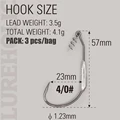 4-0 3pcs per bag