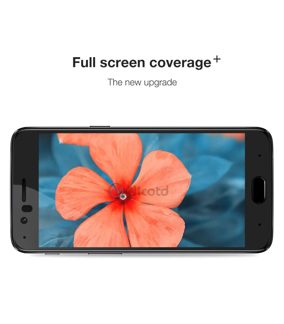 NicoTD Original Full Cover Screen Protector Glass For OnePlus 5 A5000 9H Screen Protector Glass for OnePlus 5T A5010 Safety Film