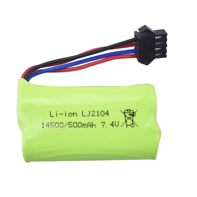 7.4V 500mAh rechargeable battery For EC16 remote control Spare Battery Model Car Model High-Rate Li-Po Battery