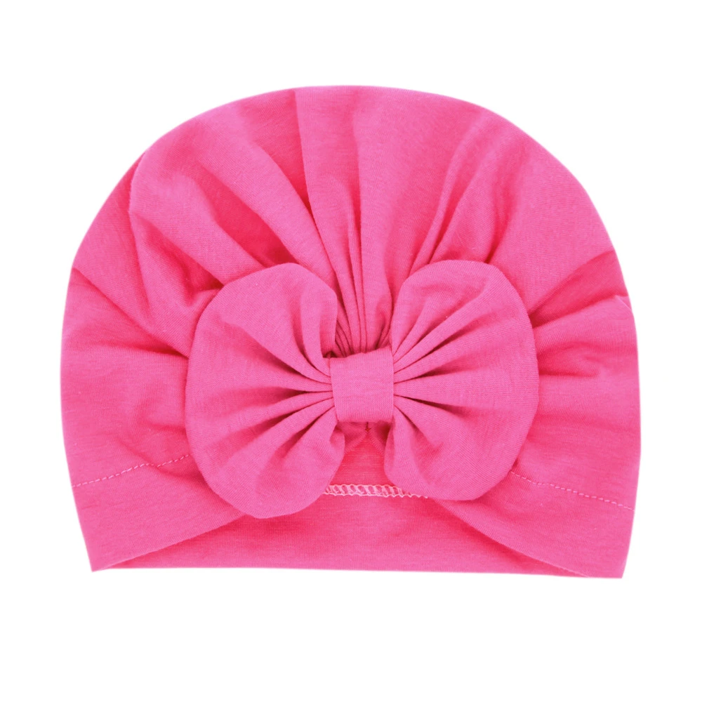 Soft Baby Girls Hat Children Kids Bowknot Turban Cap Newborn Spring Autumn Beanie Infant Toddlers