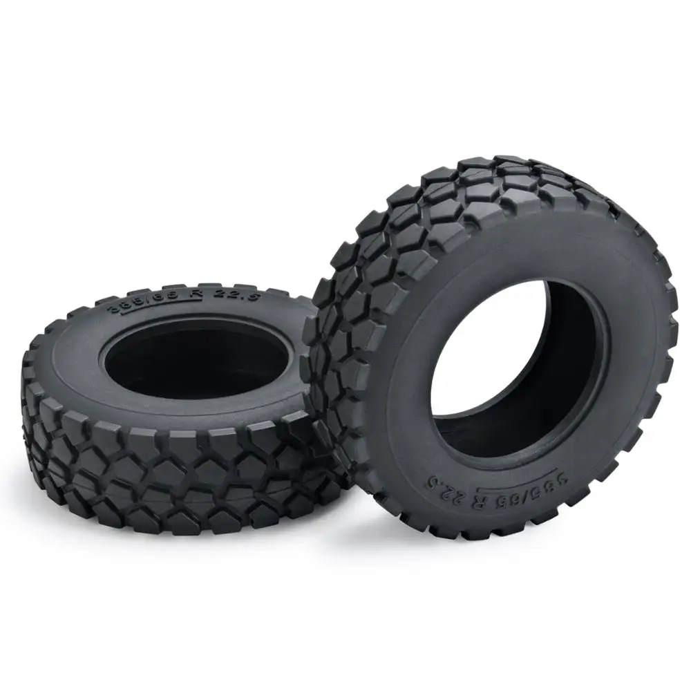 AXSPEED Tamiya Rubber Tyre 84*30mm for 1/14 Tamiya Wheel Rim Hubs RC Tractor Trailer Cargo Tow Drag Truck Upgrade Parts