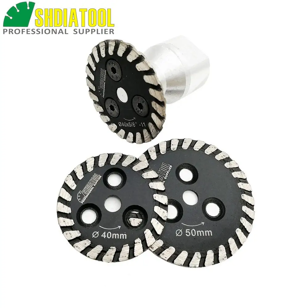 DIATOOL 1 pz stampati a Caldo del mini diamante lama con rimovibile 5/8-11 lungo flangia e 2 pz lame