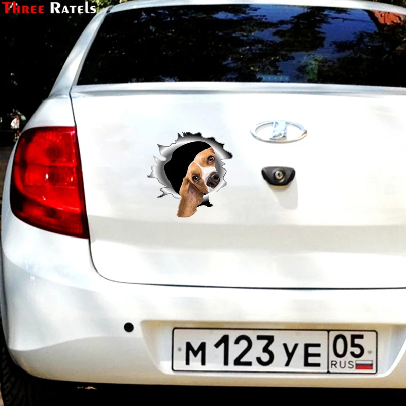 QD114 Funny 3D Metal Crack Dogo Argentina Sticker For Refrigerator Car Fuel Tank Cover Family Metal Surface Decal - view 4