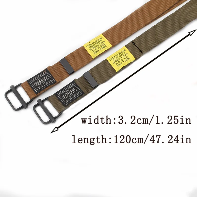 2020 New Tactical Men\'s Belt Fashion Women\'s Handsome Overalls Canvas Female Belts Simple Outdoor Sports Training Women\'s Belt