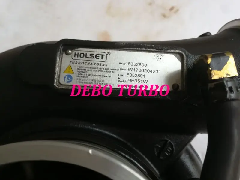 USED GENUINE HOLSET HE351W 5352890 5352891 Turbo Turbocharger for CUMMIN*S ISDe6 6.7L 210KW 6BTA 5.9L 154KW 12CM