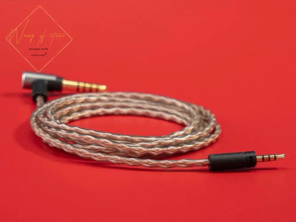 Cavo Audio bilanciato Hifi 6N per cuffie Sennheiser (on/Over Ear 6N OCC 99.99997% 4.4mm 2.5mm 3.5mm spine placcate in oro