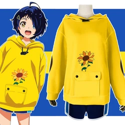 Cosplay Wonder Egg Priority Cosplay Ohto Ai Hoodie Pullover Yellow Sweatshirt Anime Costume Halloween For Unisex Casual