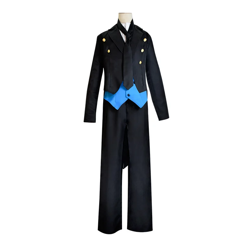 Anime Black Butler 2 Kuroshitsuji Sebastian Michaelis Cosplay Costume Unisex Swallowtail Uniform Halloween Carnival Party Suit