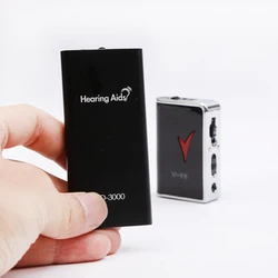 Adjustable Sound Hearing Aids for elderly Portable Black Hearing Aid Impairment Hearing Hearing Ear Amplifier Super Aids