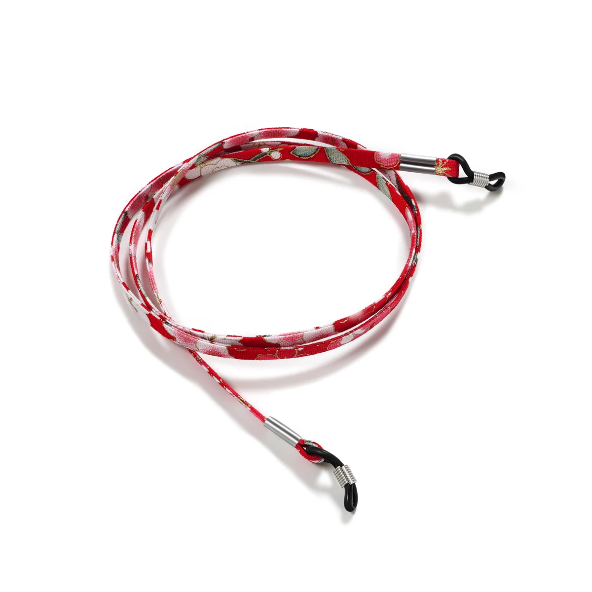Klassische Brillenkette mit Kontrast-Patchwork-Design und universellem Silikon-Anti-Rutsch-Halter, Brillenband, 9 Farben zur Auswahl – Detail 5