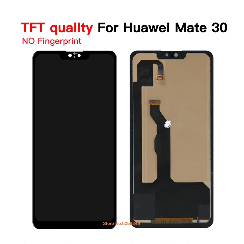 Ekran OLED dla Huawei Mate 30 wyświetlacz LCD wyświetlacz dotykowy Digitizer zgromadzenie dla Huawei Mate30 TAS-L09 TAS-L29 ekran 100% testowane