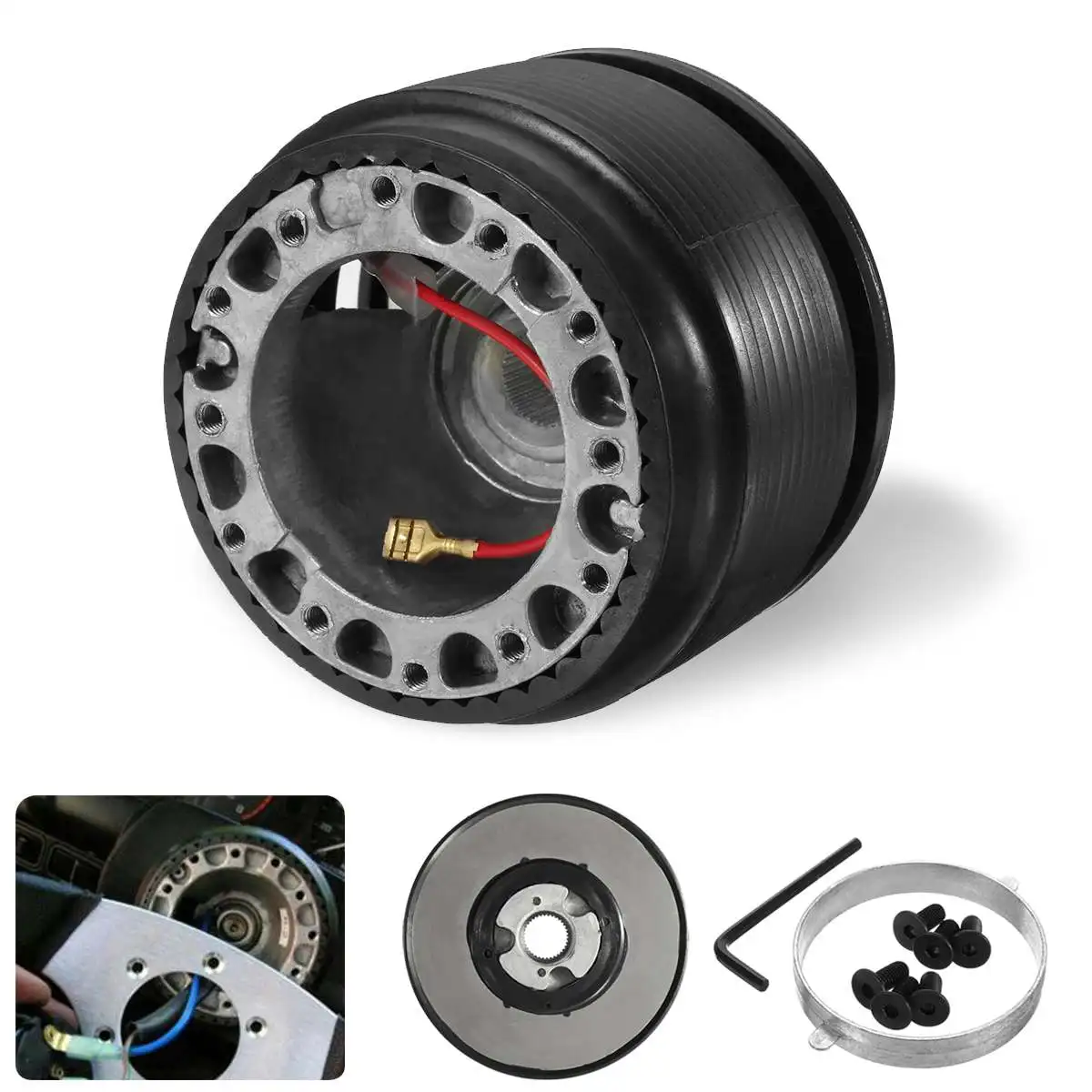 Steering Wheel Racing Hub Adapter Boss Kit Fit for Mitsubishi Lancer CE Evolution IV V VI FTO