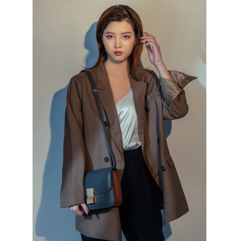 2022 High Quality Luxury Genuine Leather Women Bag Real Cowhide Leather Female Box Bag Fashion Simple Shoulder Bag Crossbody Bag