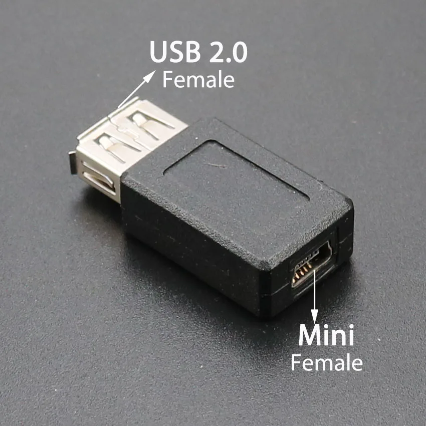 ChengHaoRan 마이크로/미니 USB 또는 USB 2.0 남성 여성 USB 플러그 잭 전원 커넥터 전화 이어폰 PC MP5 충전 어댑터