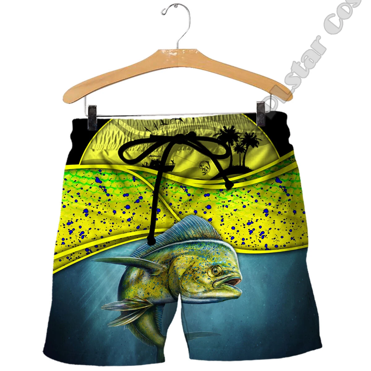 PLstar Cosmos Tuna MaHi Marlin NewFashion Fishing Fisher Animal Funny 3DPrint Men/Women Unisex Summer Shorts Beach Short Pants 1