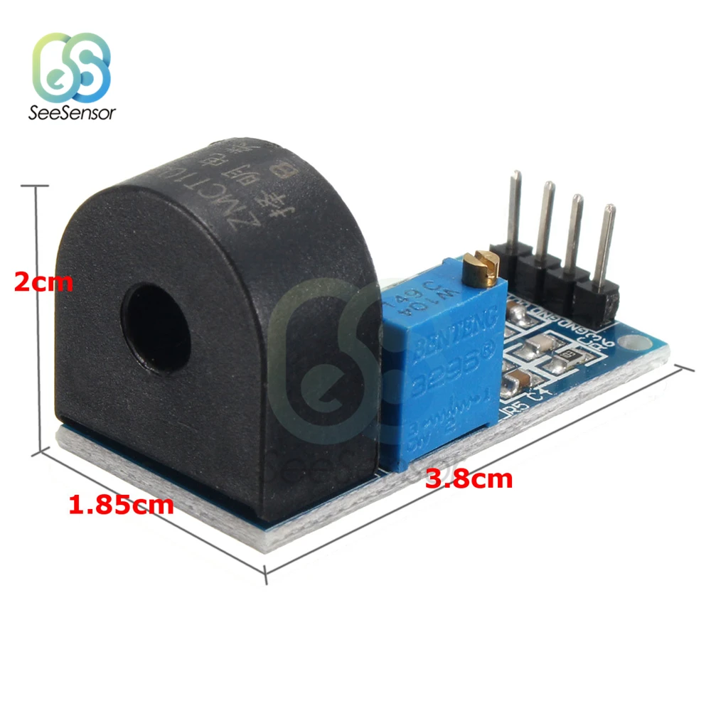 Active Single Phase Current Transformer Module AC Output Current Sensor for Arduino Mega ZMCT103C 5A