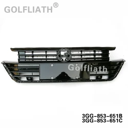 black car center grille front bumper upper lower grill radiator grills for Volkswagen/ V W ARTEON CC 2019 3GG 853 651B/651C