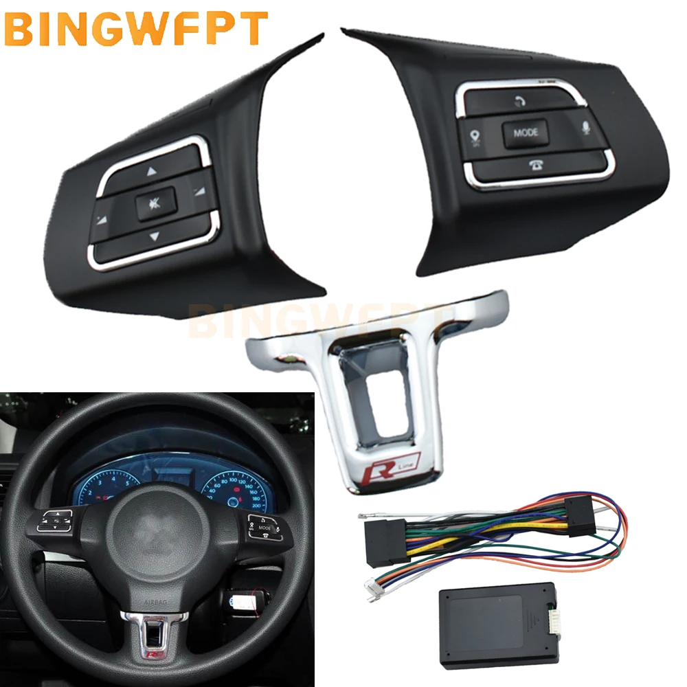 

For VW Jetta Golf For Polo For Bora Sagitar Multifunction Steering wheel Button Switchs volume button audio switch phone button