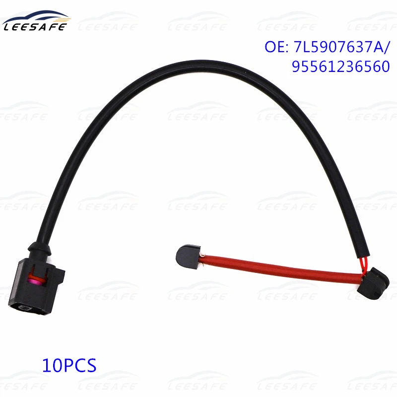 

10PC Front Brake Pad Sensor 7L5907637A for PORSCHE Cayenne 92A 9PA Panamera 970 VW TOUAREG 95561236560 Electrical Wear Indicator