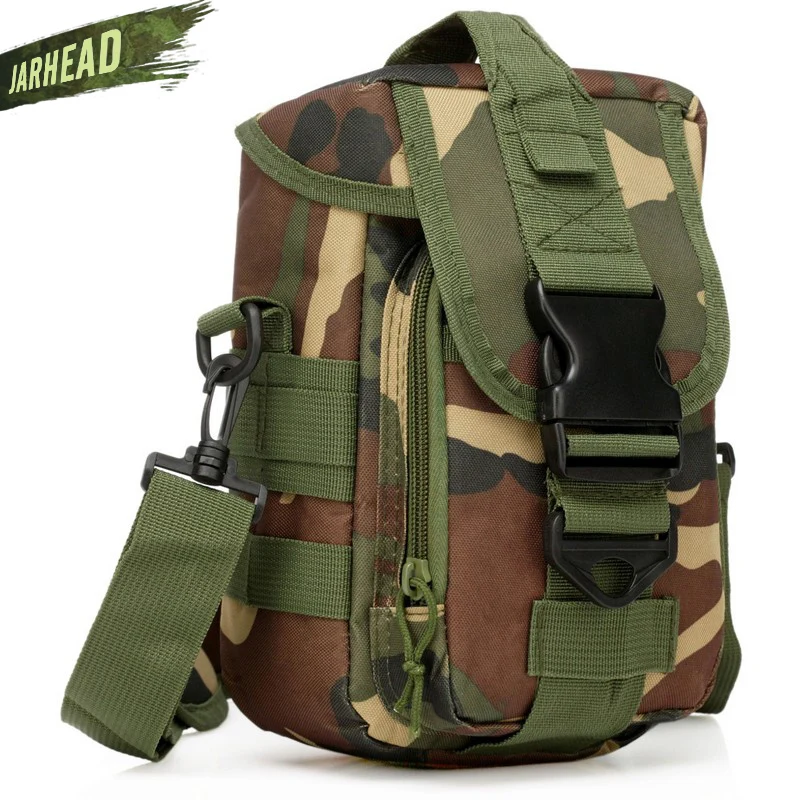 Tactical Military Small Utility Pouch Pack Army Molle Sport Crossbody Shoulder MOLLE Outdoor Cycling Camping Hiking Climbing Bag