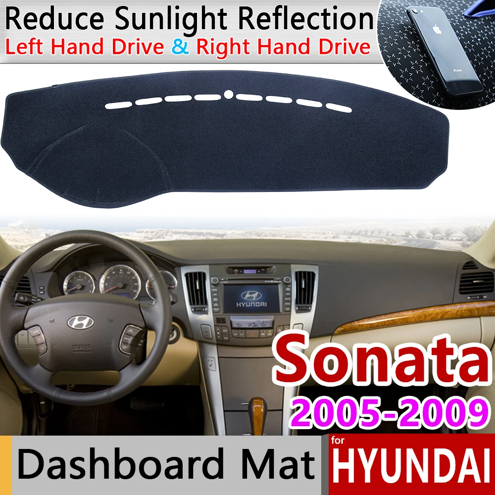 for Hyundai Sonata NF 2005 2006 2007 2008 2009 Anti-Slip Mat Dashboard Cover Pad Sunshade Dashmat Protect Carpet Accessories Rug