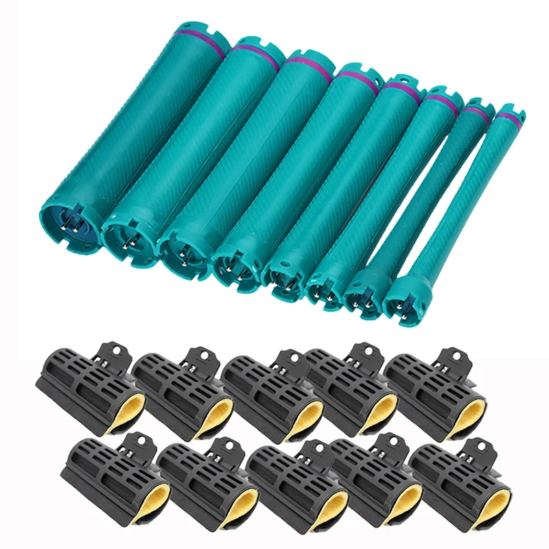 

10pcs/set 24V Extra Long Heated Hair Rollers 125mm Digital Hot Perm Rods Electirc Bars Curlers Wave Formers Fast Heating 1596