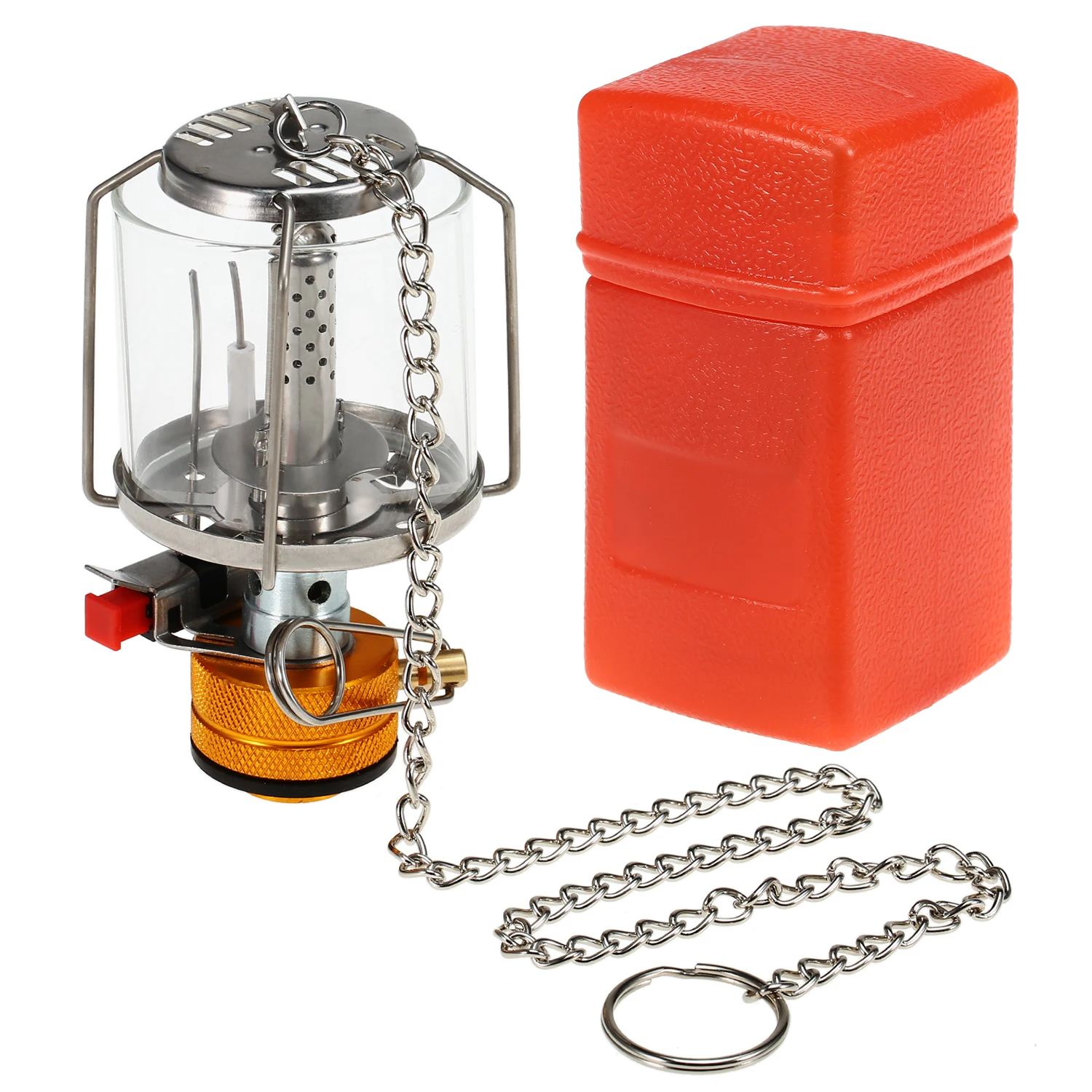 Outdoor Portable Camping Gas Lantern Piezo Ignition Mini Gas Tent Lamp Light