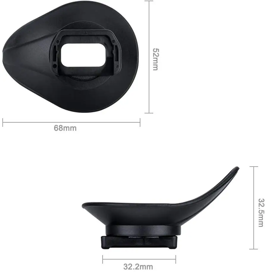 360 Degree Rotatable Eyecup Viewfinder Eyepiece for Sony A6400 A6500 A6600 Camera Replaces Sony FDA-EP17