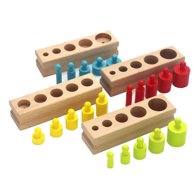 Jouets en Bois Montessori pour Bébé, Jeu d'ApprentiCumbria PrésвPrécoce, avec Prise Colorée, Intervalles de Nuit, pour Enfant