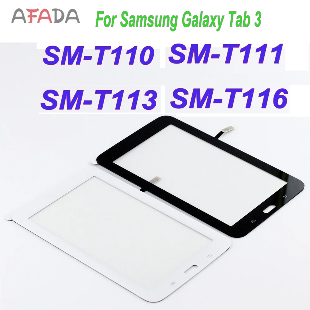 

7" Front Glass For Samsung GALAXY Tab 3 T110 SM-T110 T111 Touch Screen T113 T116 Touch Screen Digitizer Replacment