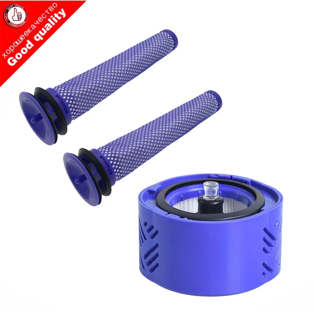 Pre & Post-Motor HEPA Filter Kit สําหรับ Dyson V6 DC59 เครื่องดูดฝุ่น fit part DY- 96674101   & DY- 96566101