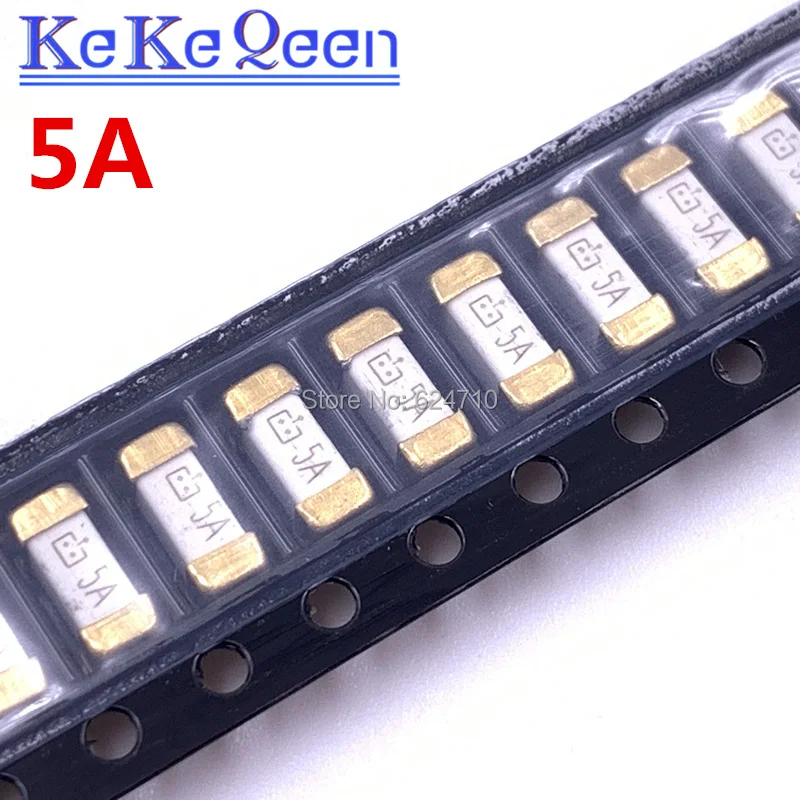 1808 SMD 표면 장착 퓨즈, BRD MNT 65 ~ 125VAC, 100 개 = 10 개 * 10 개, 0.5A, 1A, 2A, 3A, 5A, 6.3A, 10A, 12A, 15A, 20A, 10 개/VDC 2SMD