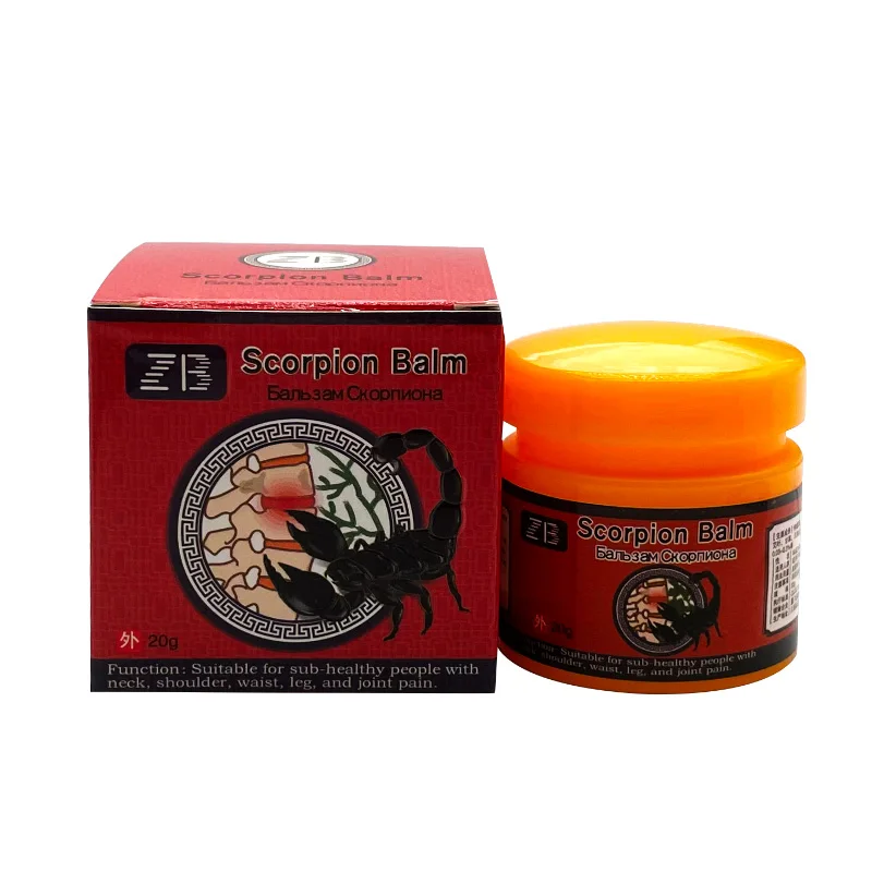20G Chinese Medicine Rheumatism Ointment Scorpion Venom Analgesic Cream Arthritis Cream Relief Joint/Muscle/Back/Neck Pain